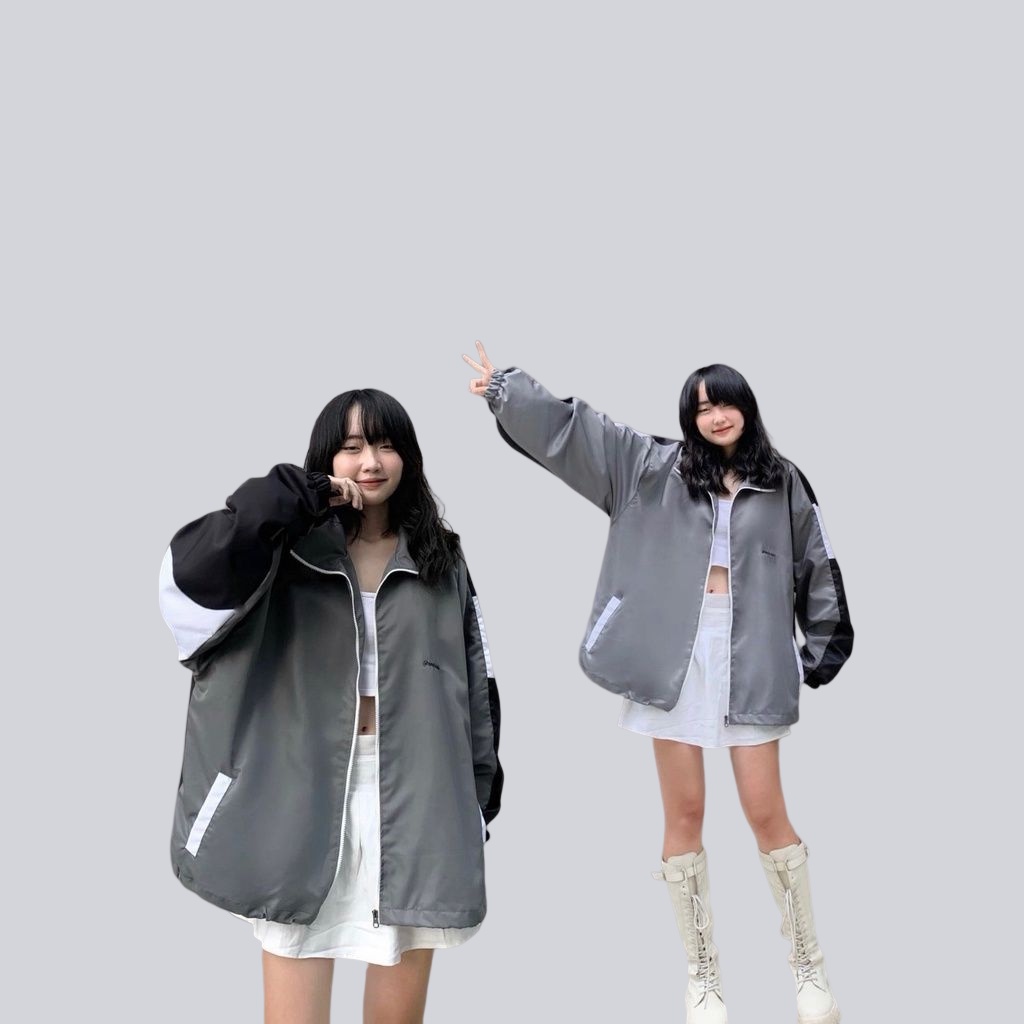 Áo khoác gió SENTINIALS hàng Chính Hãng đôi nam nữ 2 lớp unisex chất liệu dù cao cấp unisex form rộng brand jacket