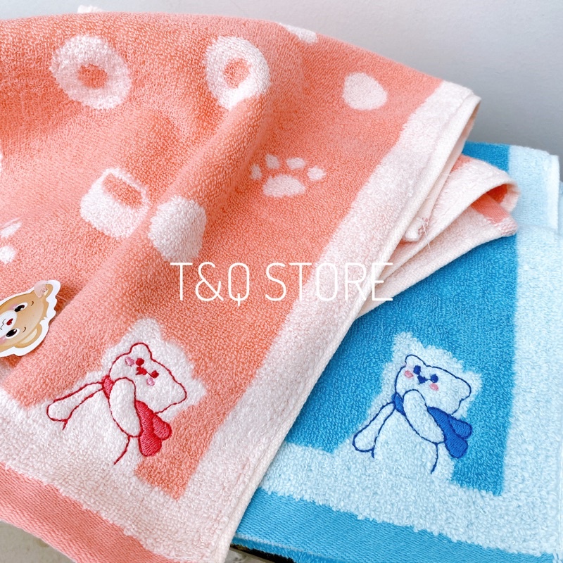 Khăn mặt cotton 50x26cm dày dặn siêu mềm mịn