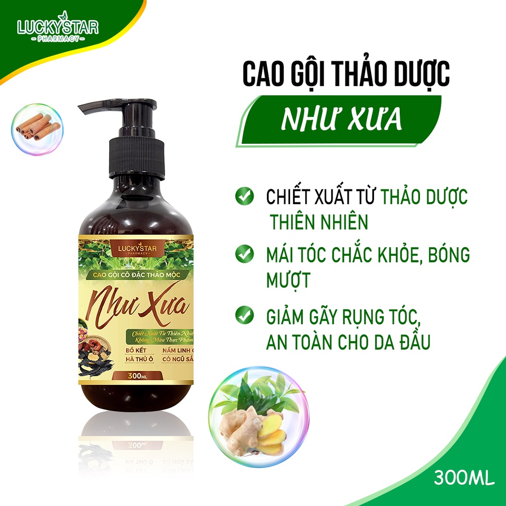 [MUA 1 TẶNG 1] Cao Gội Cô Đặc Thảo Mộc Như Xưa - Lucky Star