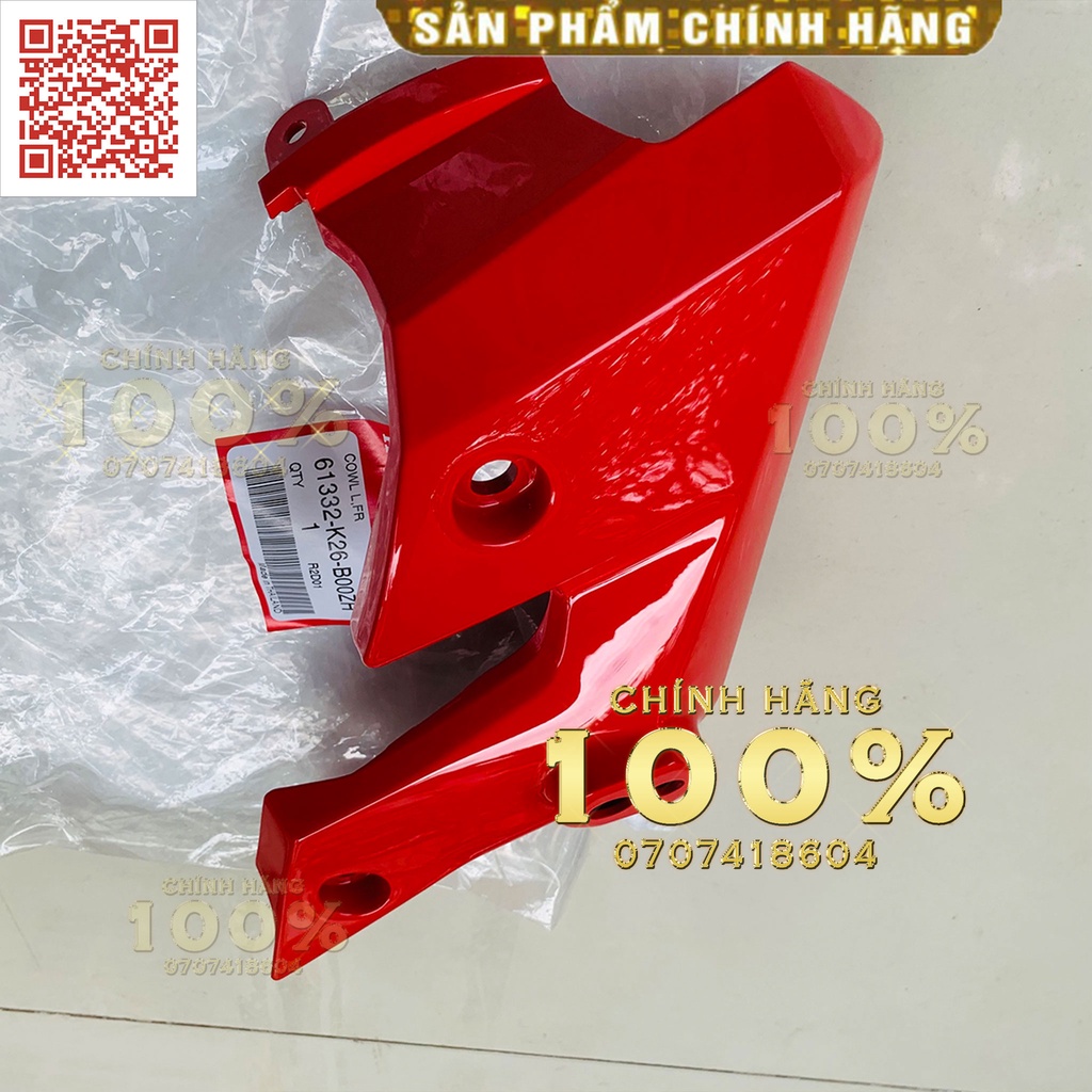 TAI THỎ MSX SF BÊN TRÁI MÀU ĐỎ BÓNG MSX125SF  HONDA THÁI LAN  | 61332-K26-B00ZH 2