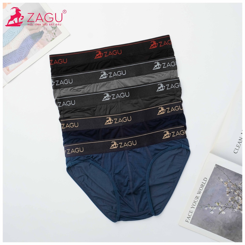 Quần lót nam tam giác, chất liệu modal, lưng to ZAGU T321 Chuẩn Hàng Thương Hiệu