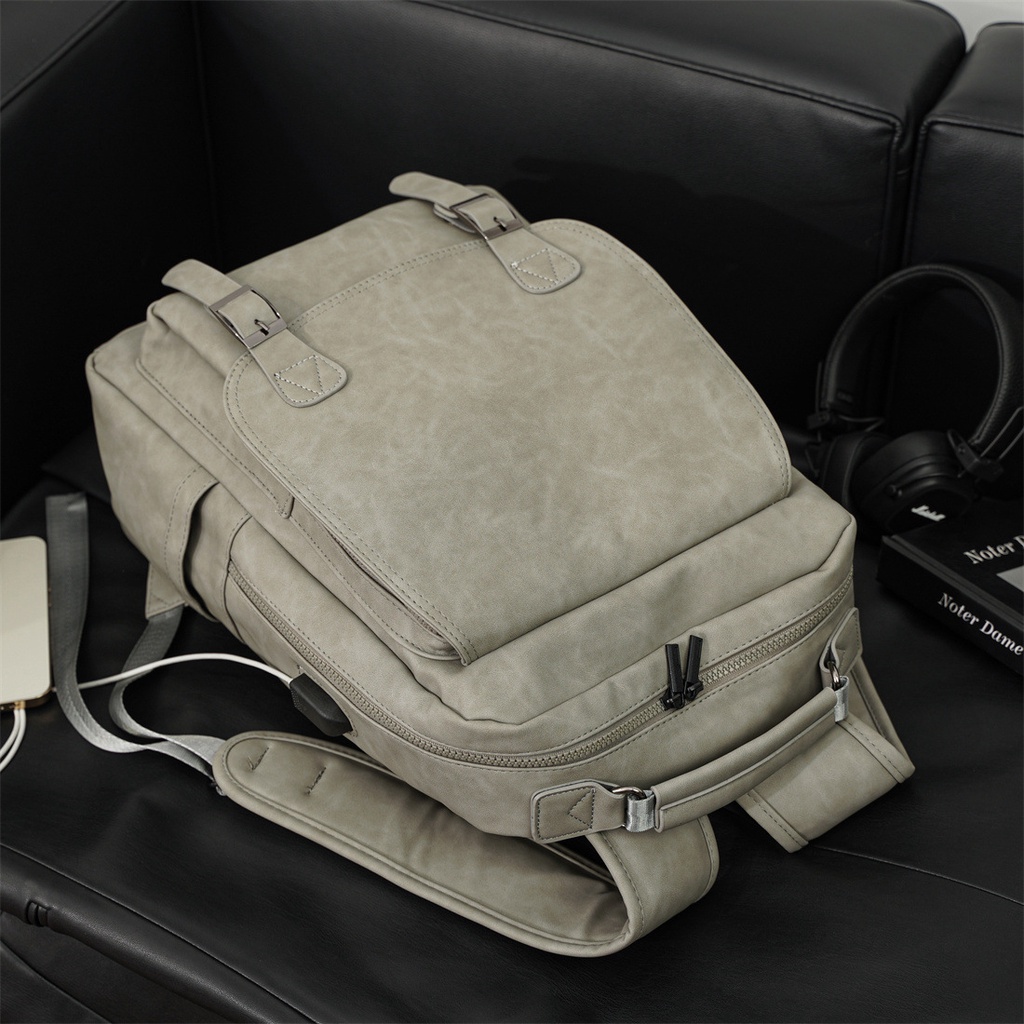 Balo da thời trang nam nữ balo da PU cao cấp chống nước cặp đi học đi chơi