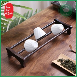 Gác chén trà gỗ mun