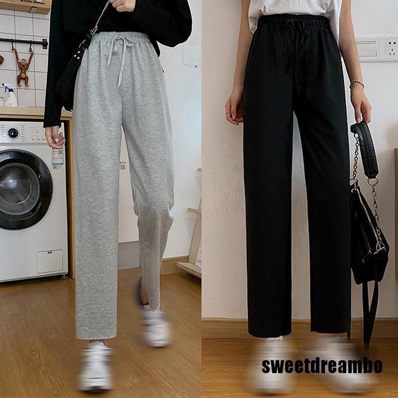 Swd Quần Jogger Thể Thao Ống Rộng Thời Trang Đường Phố Cho Nữ Gbh