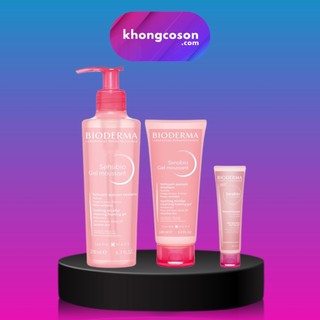 Sữa Rửa Mặt Tạo Bọt Bioderma Sensibio Gel Moussant Cho Da Nhạy Cảm 45ml 100ml và 200ml - Khongcoson