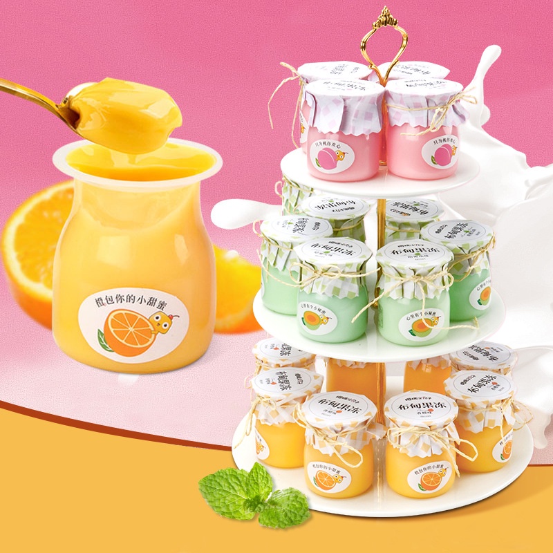 ( ngẫu nhiên) thạch pudding sữa chua vị trái cây 120g