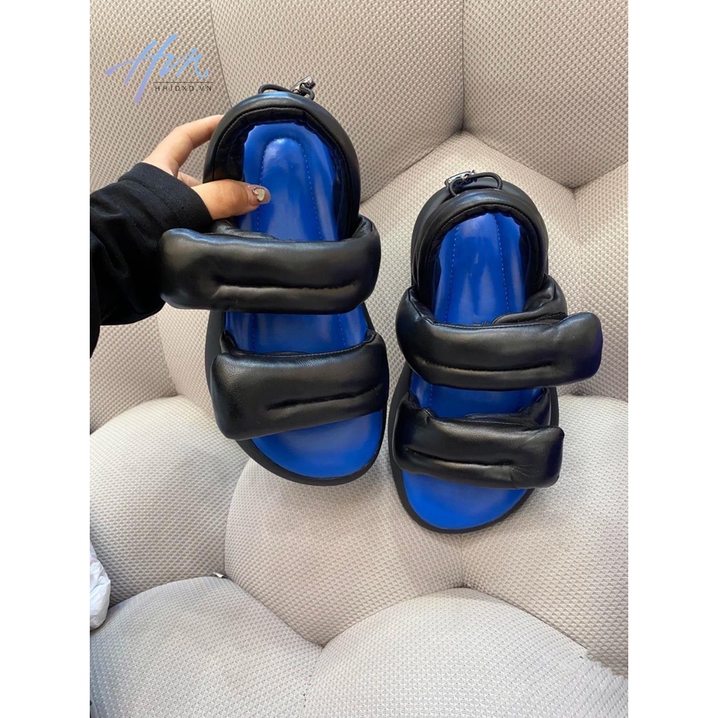 Giày Sandal Đế Dày Quai Dán Phong Cách Thời Trang Roman Mùa Hè 2023 Mới