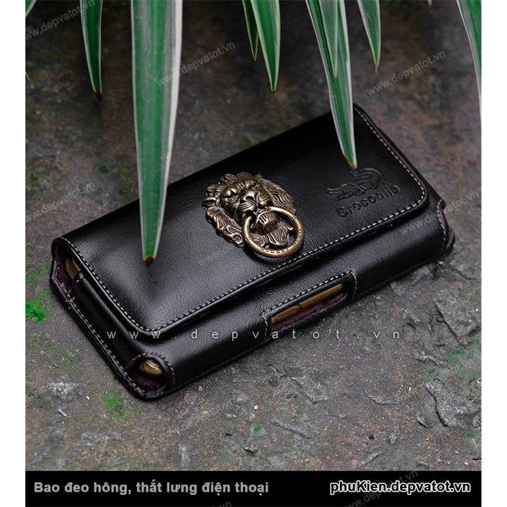 Bao da điện thoại đeo hông, thắt lưng 6.5 inch