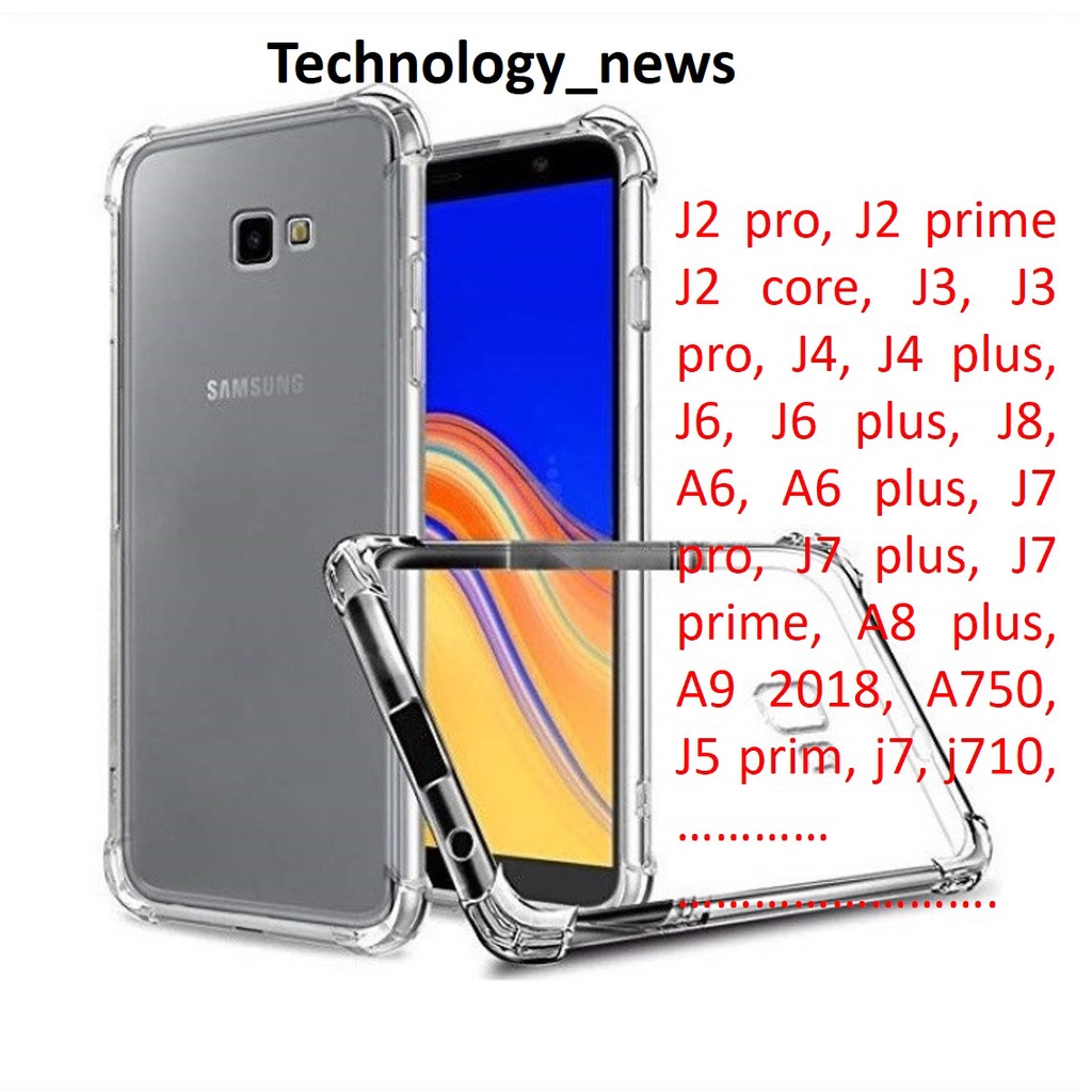 Ốp lưng dẻo trong suốt chống va đập Samsung J2 J3 J7 pro, J2 J5 J7 prime, J4 J6 J7 J8 A6 A8 plus, A9 2018, A750, A7,J710