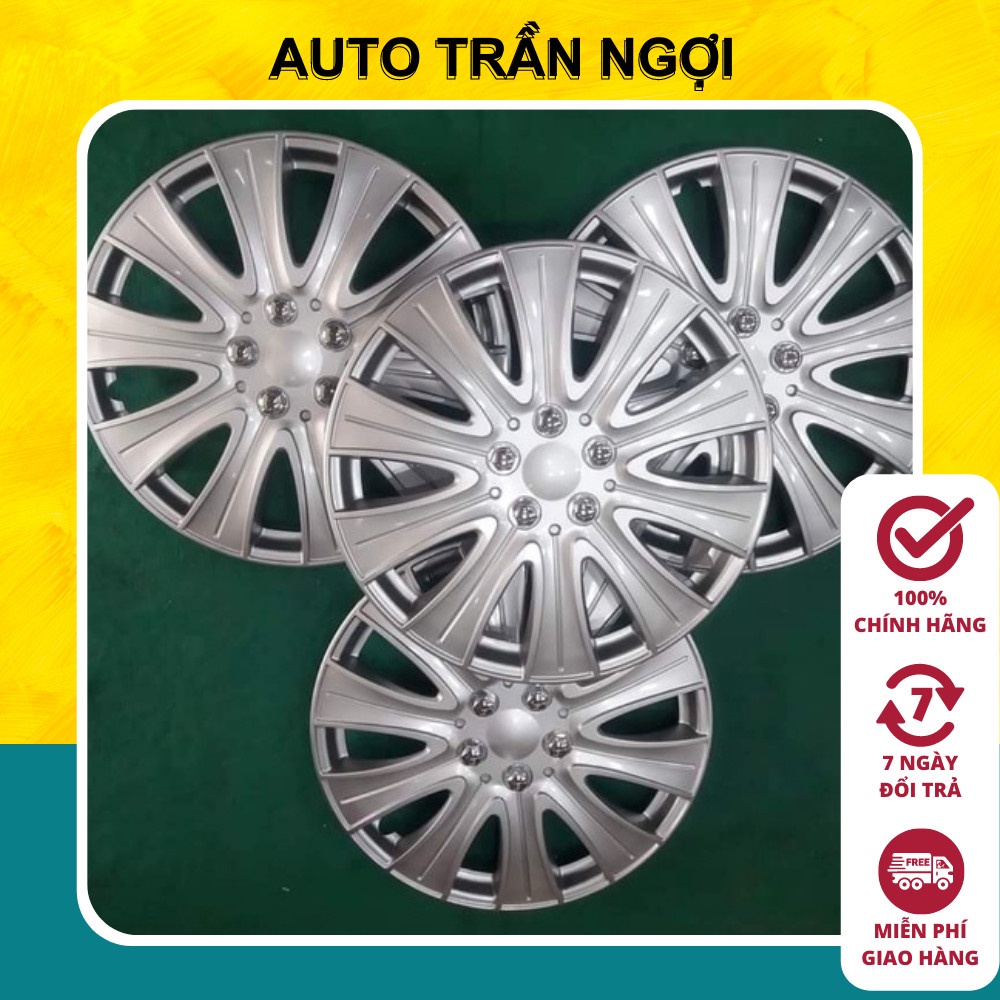 Ốp Chụp Mâm (Lazang ) Xe Ô Tô Giả Vành Đúc R13 - 13 Inch - Set 4 Cái - AUTO TRẦN NGỢI