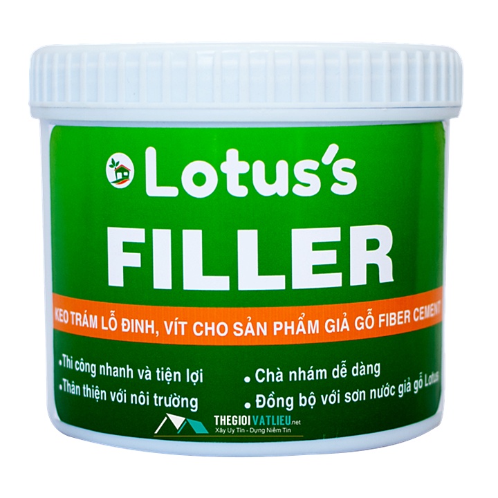 Bột trám trét đầu đinh vít Lotus Filler cho gỗ Smartwood, Conwood