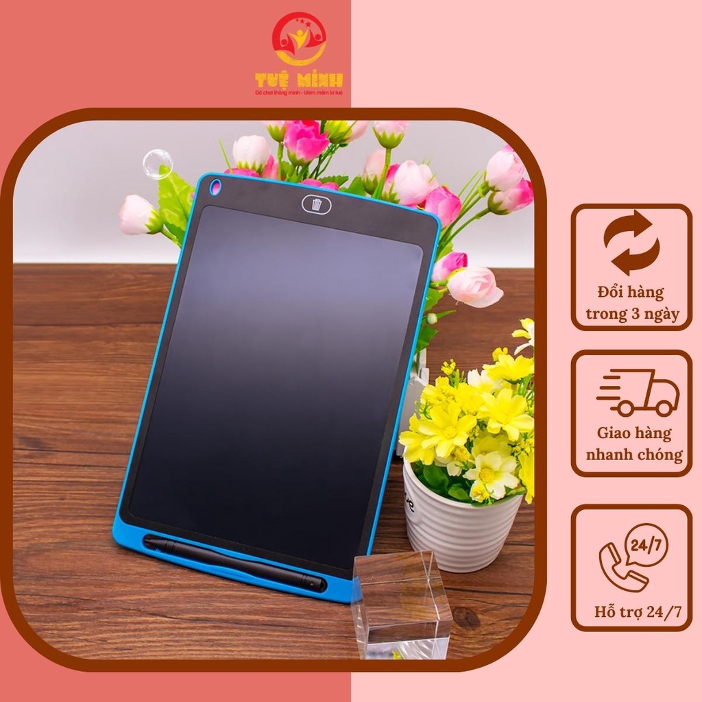 Bảng vẽ tự xóa bảng vẽ thông minh LCD 8inch đồ chơi ipad máy tính bảng cho bé Tuệ Minh Kid's