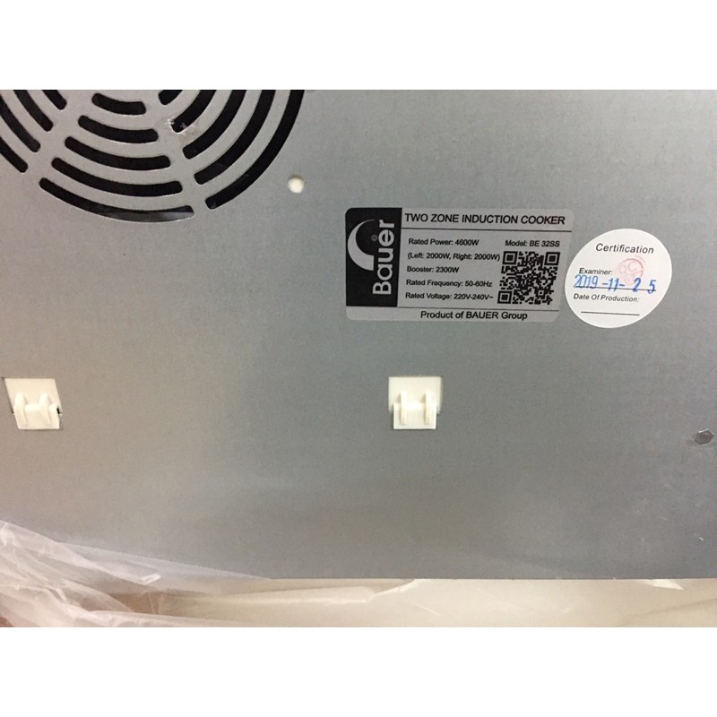 Bếp từ Bauer BE 32SS  Bếp từ đôi inveter BE32SS, Bảo hành 3 năm