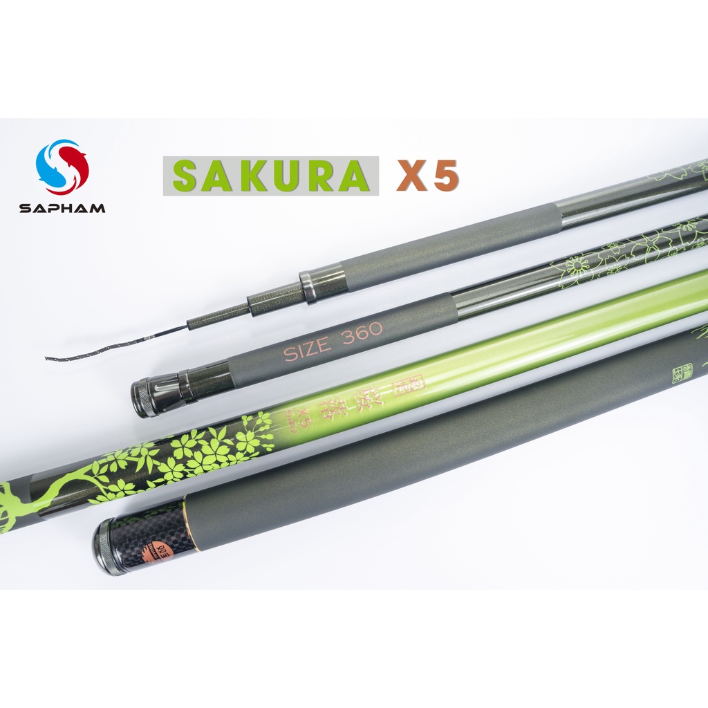 Cần Câu Hãng Song Bảo Sakura Xanh 5h