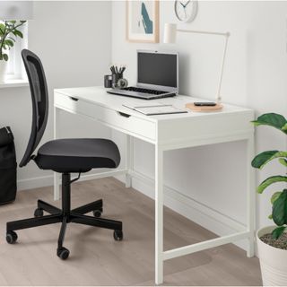 Bàn làm việc 2 ngăn kéo gỗ mdf cốt xanh chống ẩm, bàn học alex ikea thông minh sang trọng FREESHIP HN.