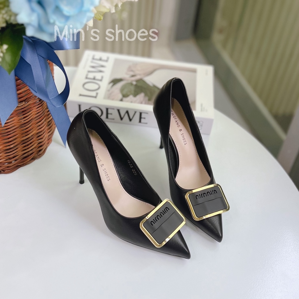 Min's Shoes - Giày Gót Nhọn Da Mềm Cao Cấp NC90