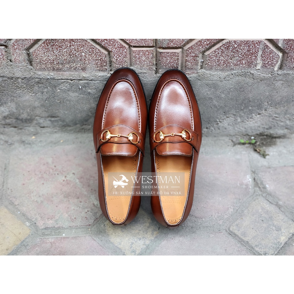 Giày Lười Nam Da thật Horsebit Loafer W0004-DS