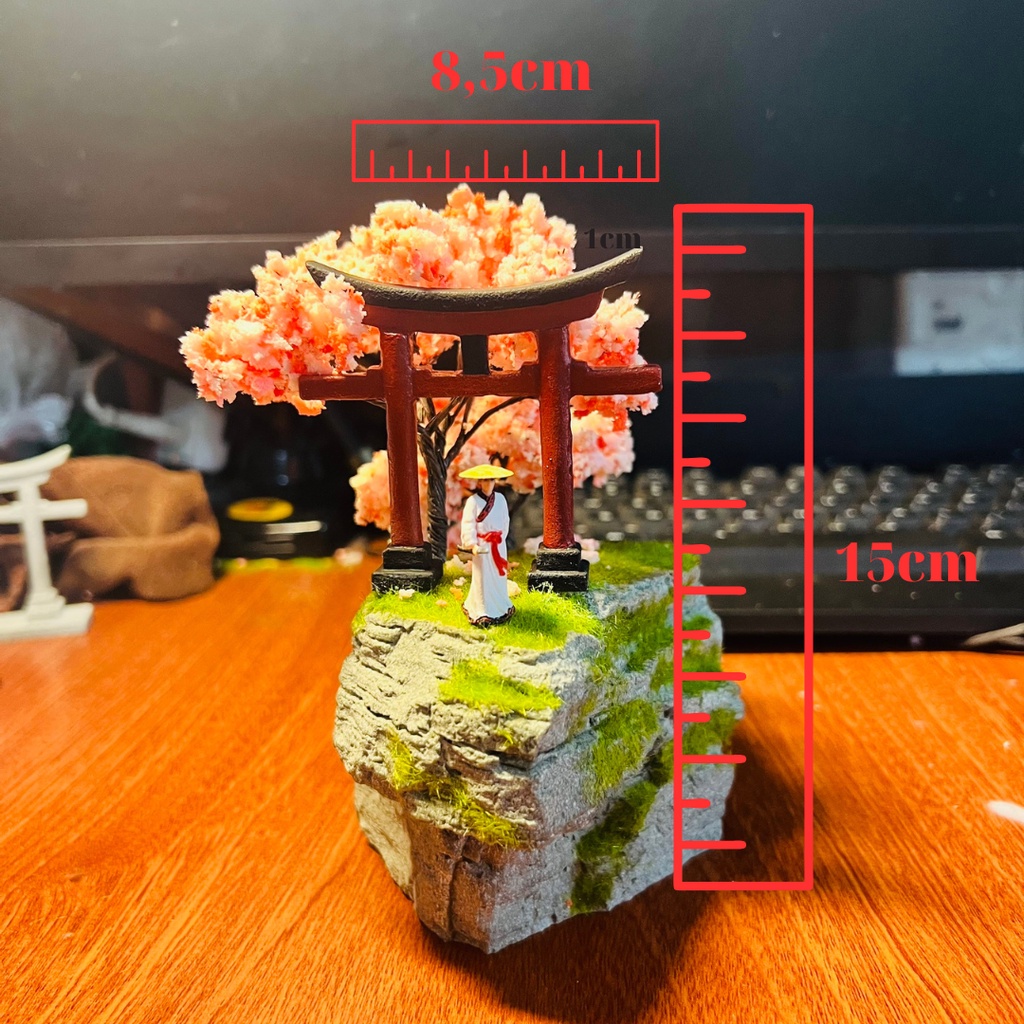 Mô hình tiểu cảnh nhân vật kiếm hiệp siêu mini