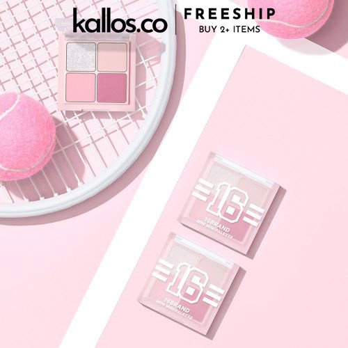 Bộ Phấn Mắt Má Hồng 16 Brand Mini Mini Palette - Kallos Vietnam