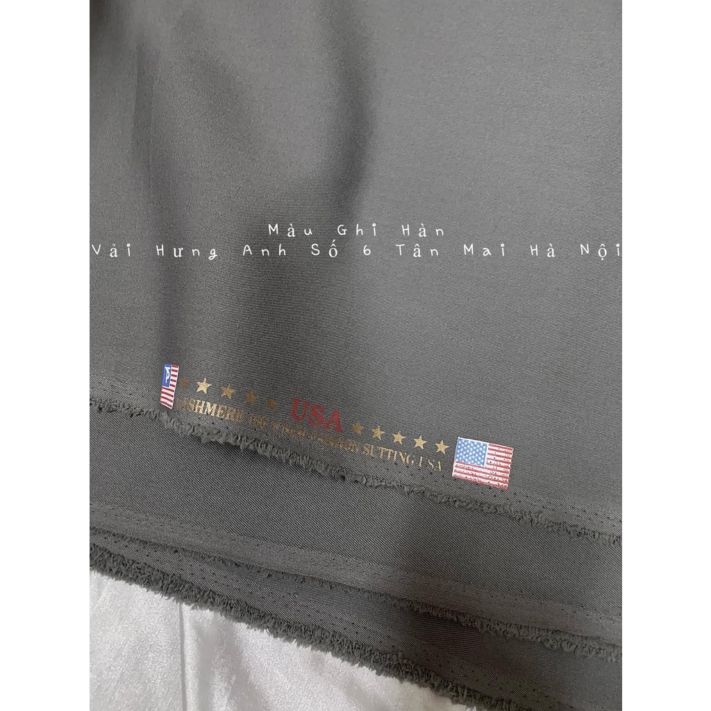 Vải Kaki USA 5 Sao Cao Cấp - May Quần Nam - Khổ 1.5m - Vải Hưng Anh