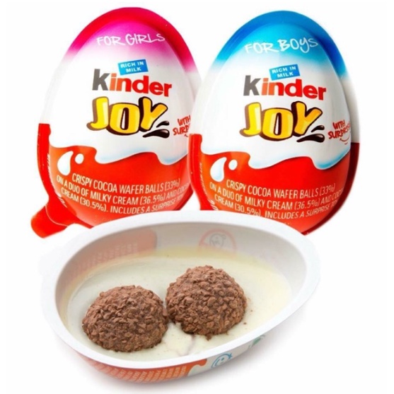 Trứng Socola Kinder Joy 20g (2 màu dành cho bé trai và bé gái)