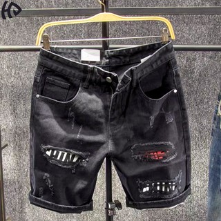 Quần short jean nam rách màu đen thời trang Hpfashion, quần short nam chất jean co giãn nhẹ, form cực chuẩn - QSJNTCS258