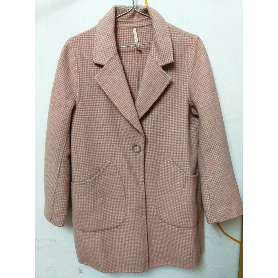 Áo dạ ép lông cừu handmade hoạ tiết kẻ caro nanh sói thanh lý