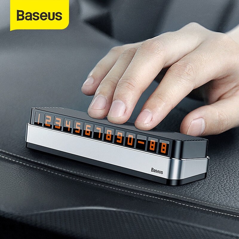 Bảng số dạ quang  Baseus Moonlight Box Temporary Parking Number Plate cho ôtô