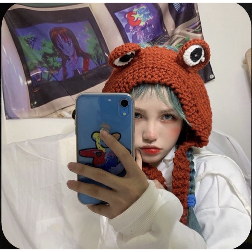 Mũ Len Ếch Handmade