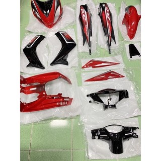 Áo exciter 2010 màu đỏ rc dán sẵn tem chính hãng yamaha