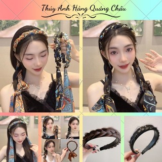 Băng đô cài tóc giả, tuban quấn tóc dáng khăn phong cách thời trang