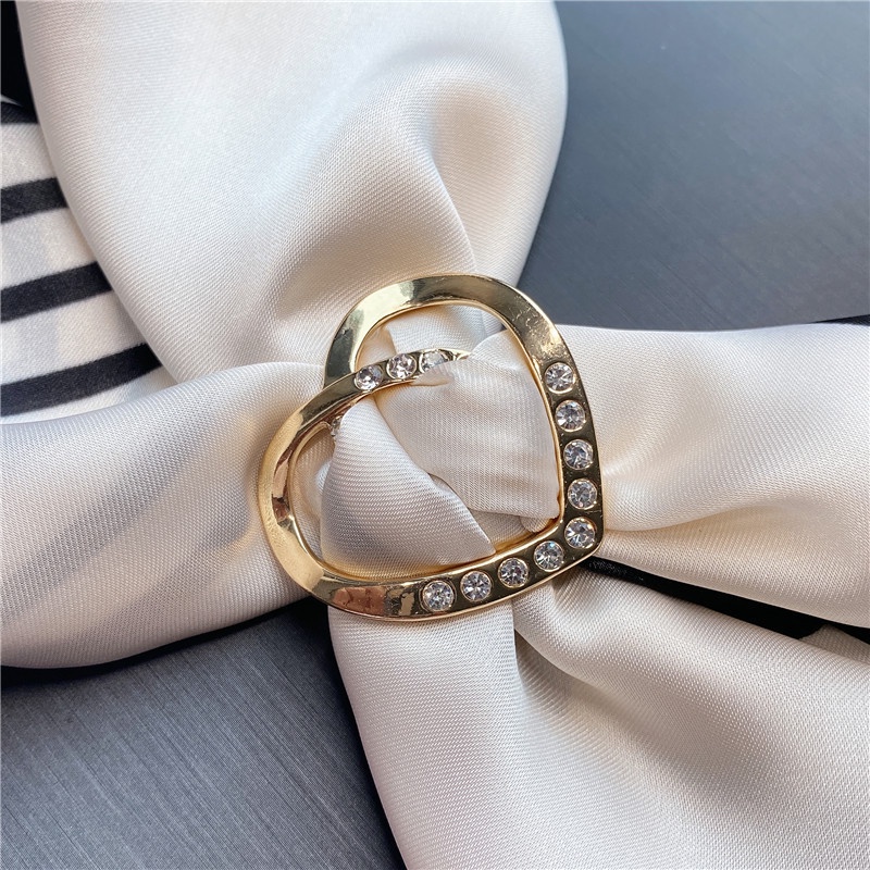 Khóa Cài Khăn Quàng Cổ Lụa Đính Đá Đa Năng Thời Trang Cao Cấp Phong Cách Hàn Quốc