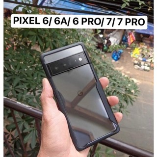 Ốp lưng Google Pixel 7 Pixel 7 Pro Pixel 6 Pro Pixel 6 6A chống sốc clear color ver 2 viền màu lưng trong không ố vàng