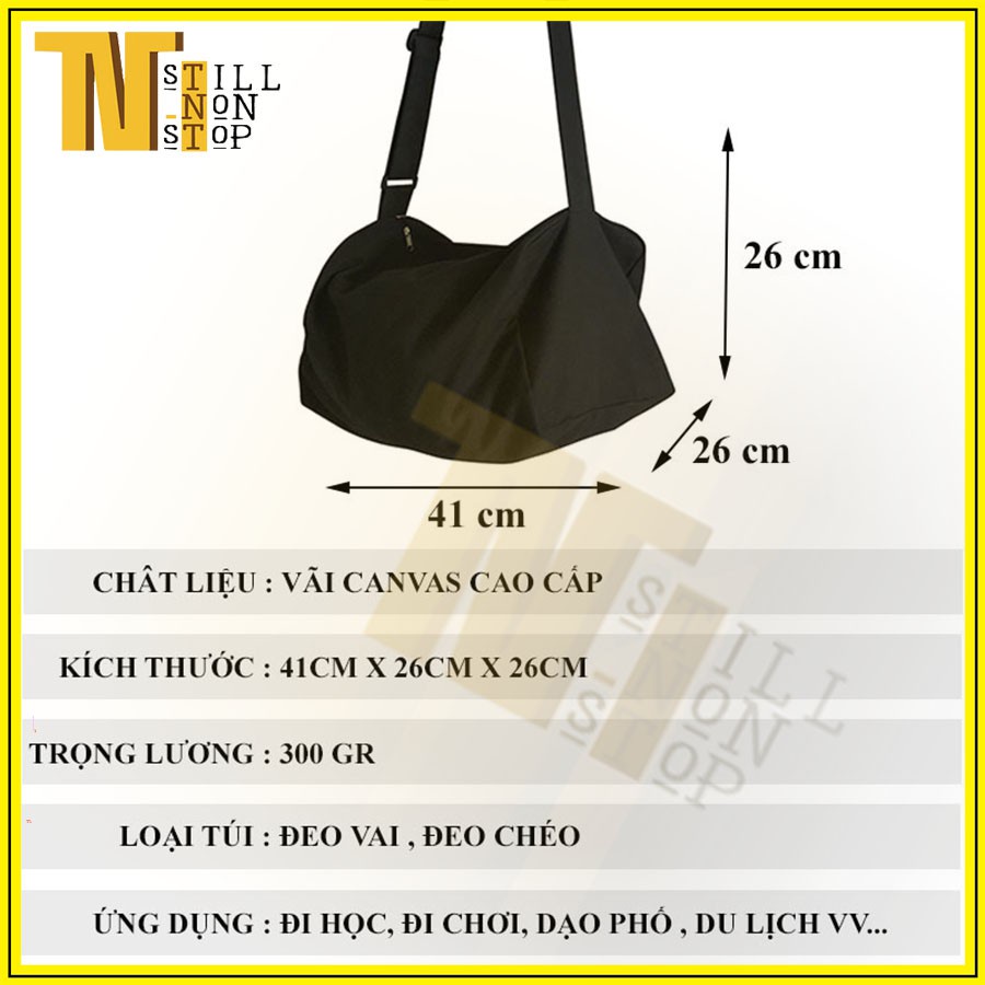 Túi Đeo Chéo Canvas Cỡ Lớn Thời Trang Hàn Quốc Học Sinh Sinh Viên Đi Học , Đi Chơi | BigBuy360 - bigbuy360.vn