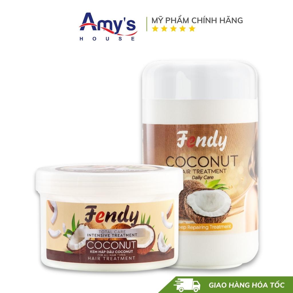 Kem ủ tóc Dừa Fendy PHỤC HỒI Suôn Mượt - Fendy dầu ủ tóc Phục Hồi, dầu hấp tóc Suôn Mượt Óng ả
