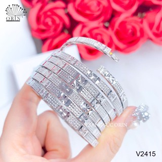 Bộ 7 chiếc vòng ximen trắng khóa lưỡi gà thiết kế cao cấp Orin V2415