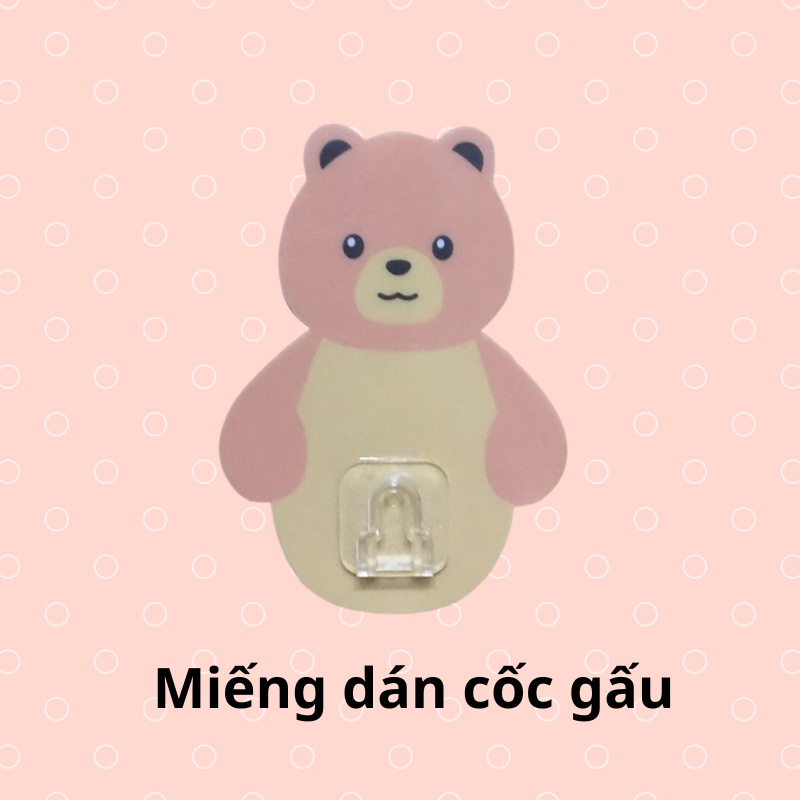 Miếng dán thay thế dự phòng cốc gấu nhà tắm không cần khoan đục Dimino