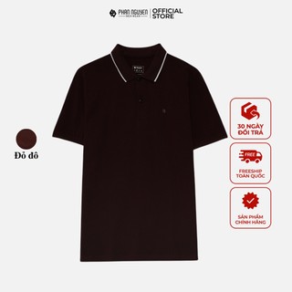 Áo phông polo cộc tay nam Phan Nguyễn đỏ đô, 100% cotton, co giãn tốt, mềm mát, thiết kế năng động, hiện đại APC.151