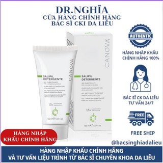 Sữa rửa mặt kiểm soát dầu canova salipil detergente cho da dầu mụn 150-ml bs nghĩa