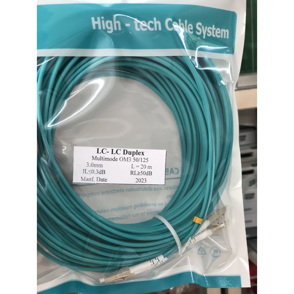 Dây nhảy quang NEWLINK 3.0MM OM3 Duplex đầu nối LC-LC dài 10m, 15m, 20m hàng cao cấp