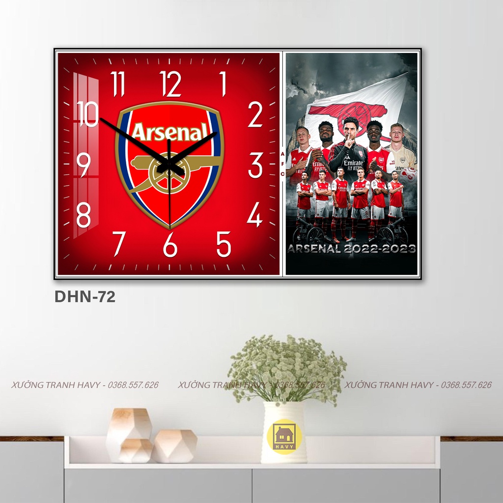 Đồng hồ Mica gương CLB bóng đá ARSENAL mùa giải 2022-2023