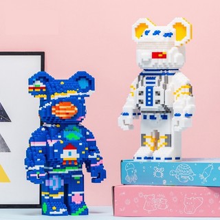 Mô hình lắp ráp Bearbrick đôi 35cm tặng búa