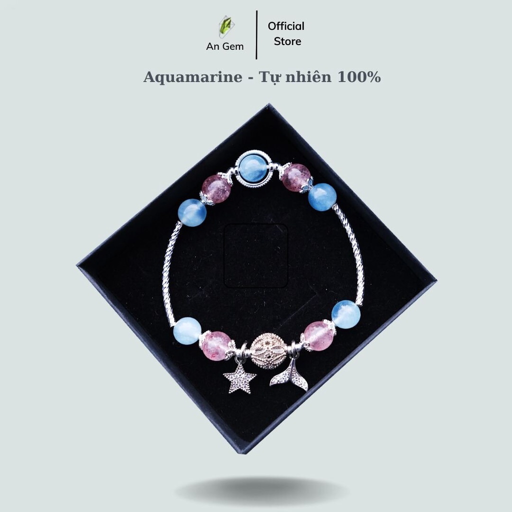 Vòng tay đá mix charm màu sắc bắt mắt, tinh tế