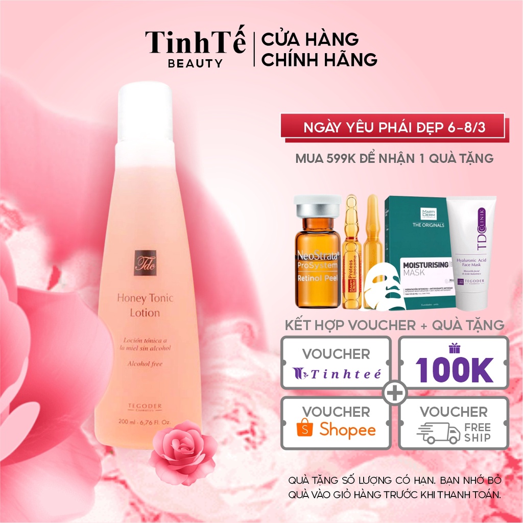 Nước dưỡng chống oxy hoá làm mềm da chiết xuất mật ong Ethiopia Tegoder Honey tonic lotion 200 ml
