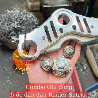 Combo ghi đông kèm 5 ốc dàn đầu Raider Satria và xe sonic
