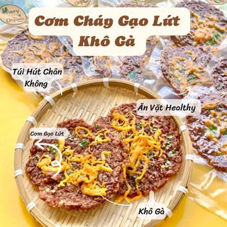 Cơm cháy gạo lứt mắm hành khô gà