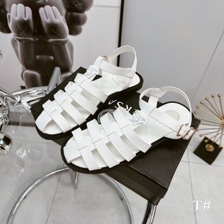 Sandal giọ vs tag đen đế bằng fullbox