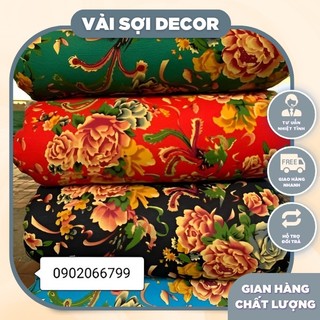 Vải con công cổ chất linen may váy, áo dài ( Khổ vải 1.45m)
