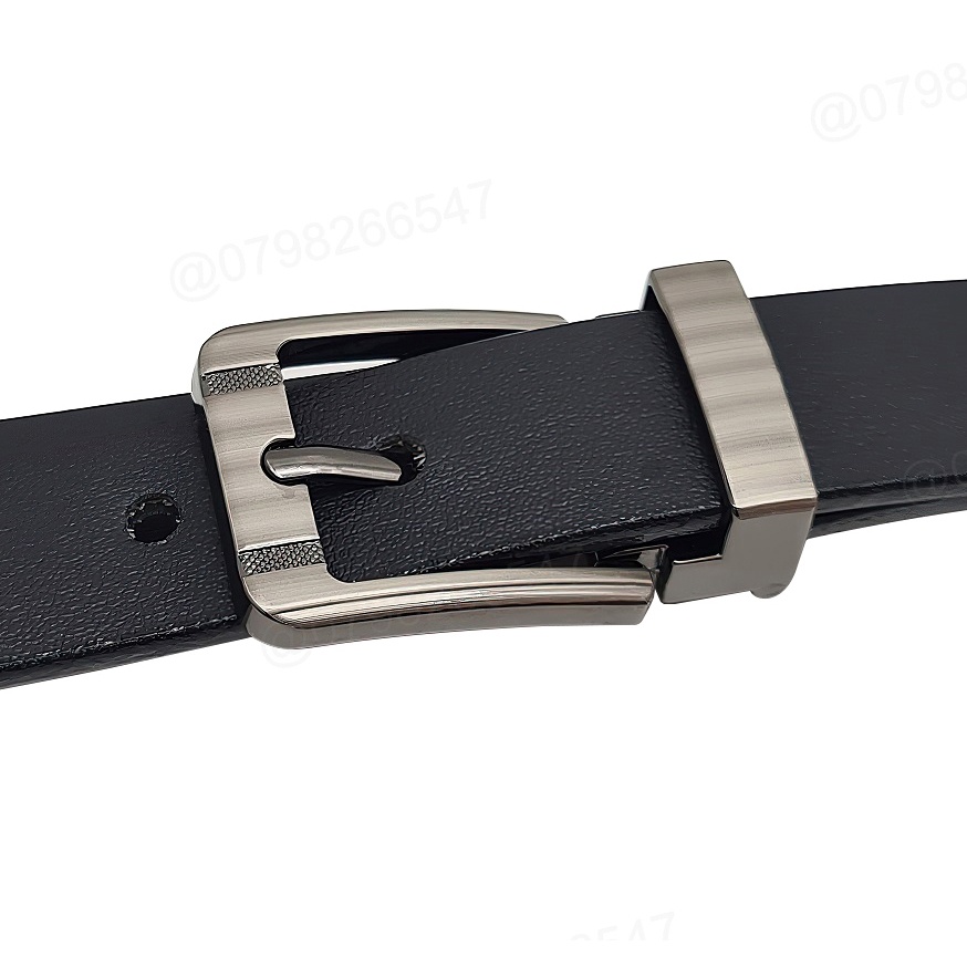 Thắt lưng học sinh nam DHM-438 | Đầu khoá kim kẹp bản nhỏ 2.3cm thời trang | Bảo hành 12 tháng