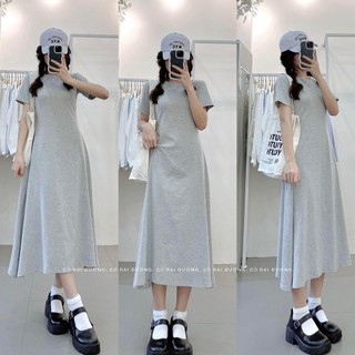 Váy thun cotton viền eo QC - Vaydaicoctay5577